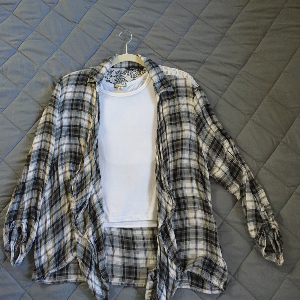 Lace Back Flannel